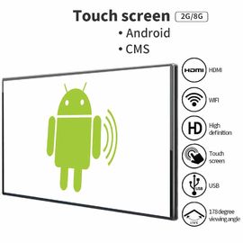 49 inç Duvara Monte Android Dokunmatik Ekran / Kapalı Led Video Duvar Ekranı