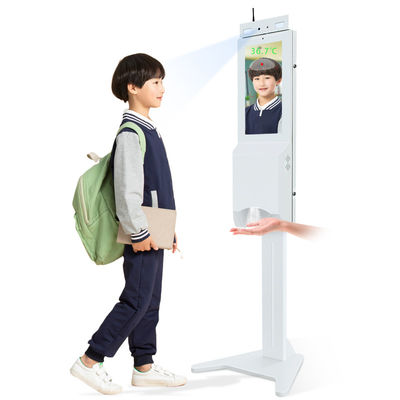 El Dezenfektanı Dispenseri ile Zemin Ayakta Sıcaklık Tarayıcı Kiosk Sensörü