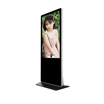 Kapalı Lcd İnteraktif 55 İnç Dijital Tabela Ekran Kiosk Serbest Zemin Ayakta