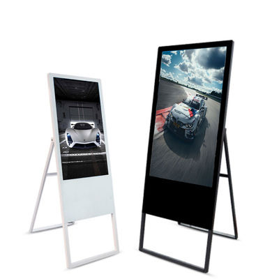 Kapalı Reklam Ekranı 32 inç Android Sistemi Dokunmatik Ekran Değil Yüksek Parlaklık Katlanabilir