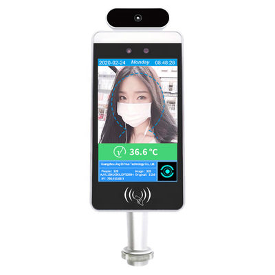 8 inç AI Yüz Tanıma Termal Kamera Ekranı Kızılötesi Vücut Sıcaklığı Ölçüm Cihazı