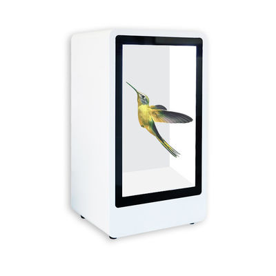 Reklam için 15.6 inç Akıllı Vitrin Dokunmatik Ekran Şeffaf LCD Dolap Kutusu